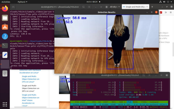 Edge Insights for Vision GPU object detection