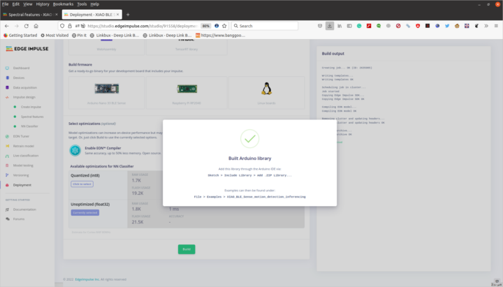 Edge Impulse Arduino Library