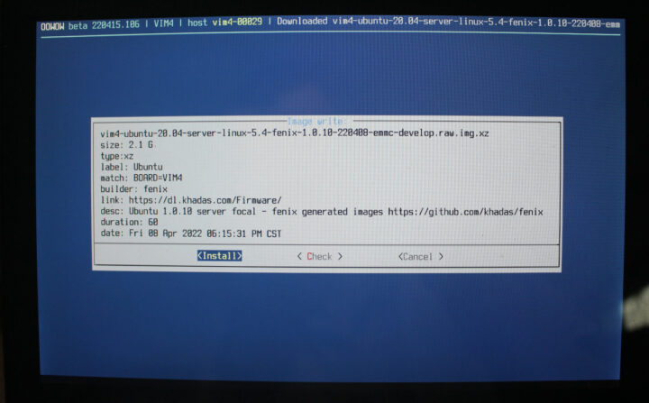 Instalar Ubuntu Server con Khadas VIM4