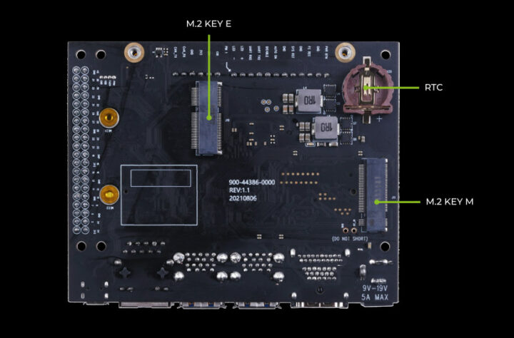 Jetson M2 Key E & Key M sockets