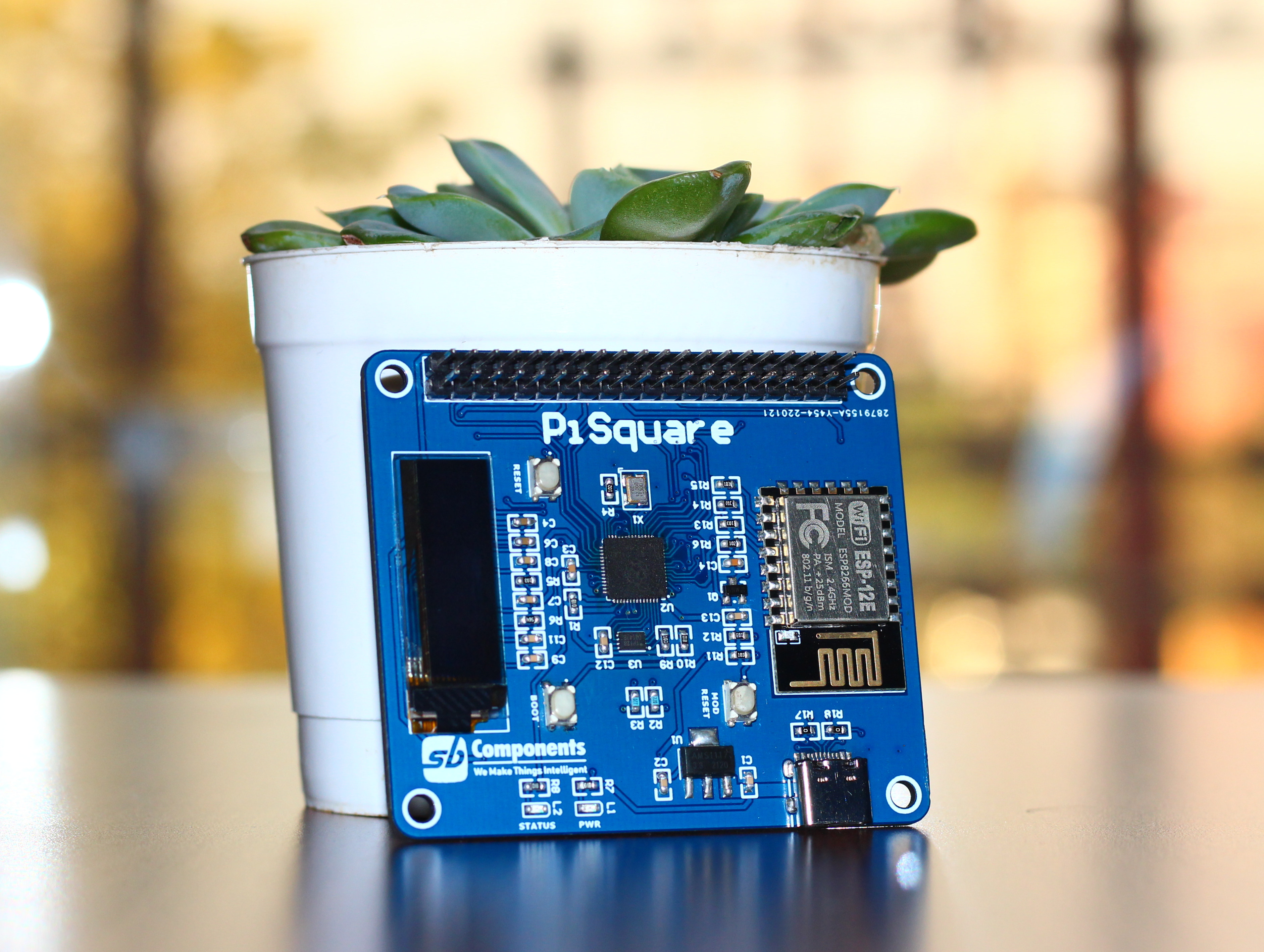 PiSquare enables wireless Raspberry Pi HAT control though ESP8266 and RP2040 MCUs (Crowdfunding)