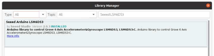 Seeed Arduino LSM6DS3