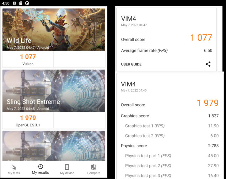 Khadas VIM4 3Dmark Benchmark