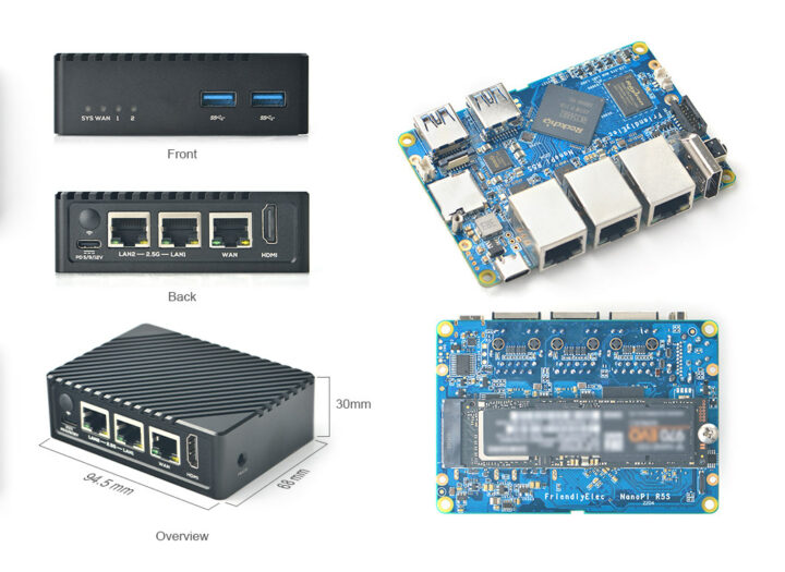 NanoPi R5S: mini enrutador con Rockchip  RK3568