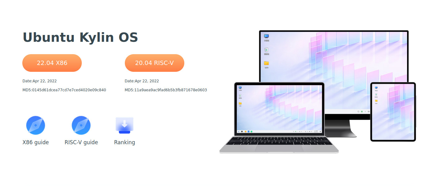 Ubuntu 22.04 Kylin OS RISC-V