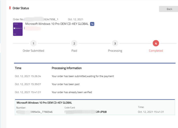 Windows 10 Pro OEM key purchase