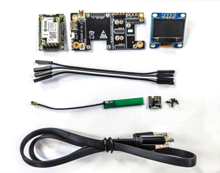 Arduino project with Wisblock, OLED, ToF sensor, nRF52840 core board