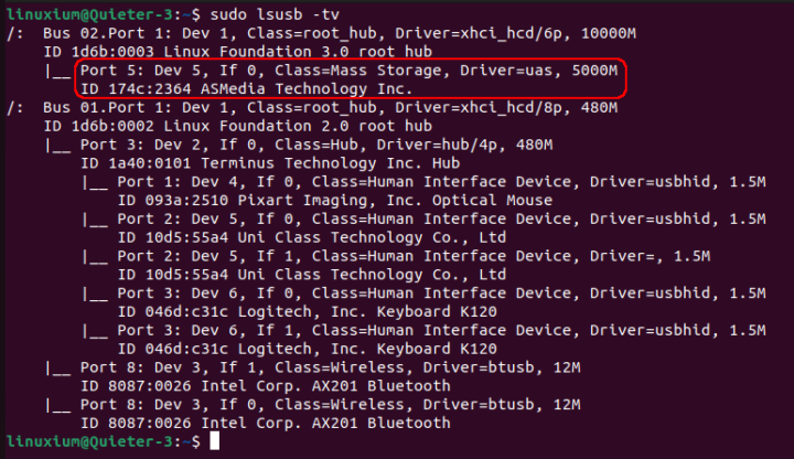 ubuntu usb 3.0 speed