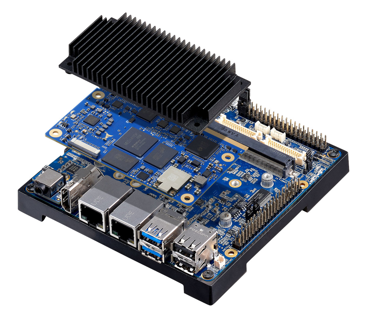 MediaTek Genio 1200 Linux System-on-Module Powers Cortex-A78/A55 AIoT Development Kit