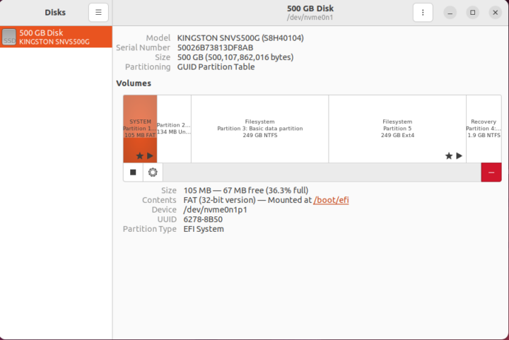 ser3 ubuntu disk management