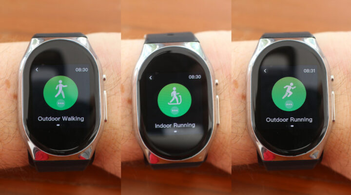 smartwatch workout: running walking modes