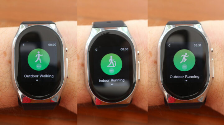 smartwatch workout: running walking modes