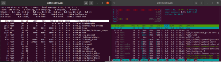 top htop irq