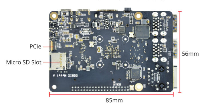 DEBIX Model A PCIe connector