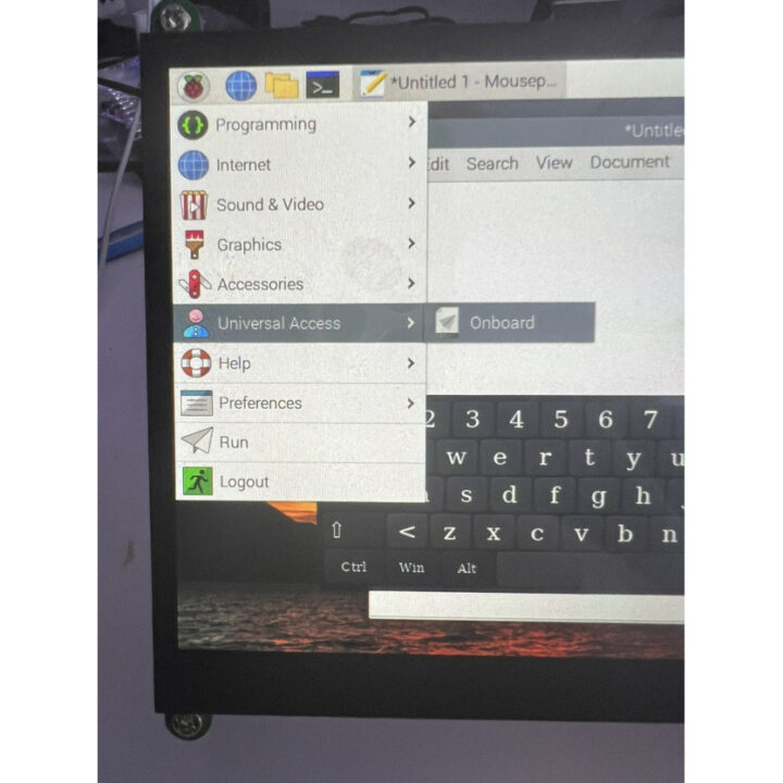 Onboard keyboard Raspberry Pi OS