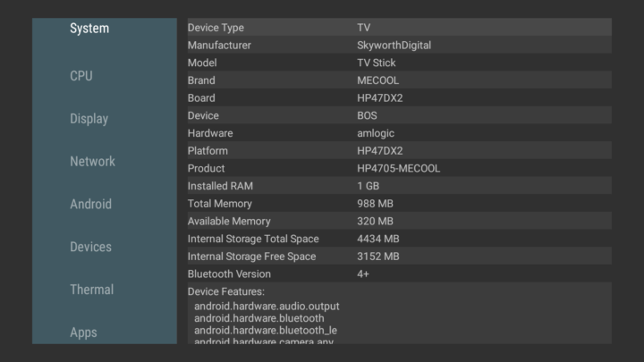 MECOOL KD5 AIDA64