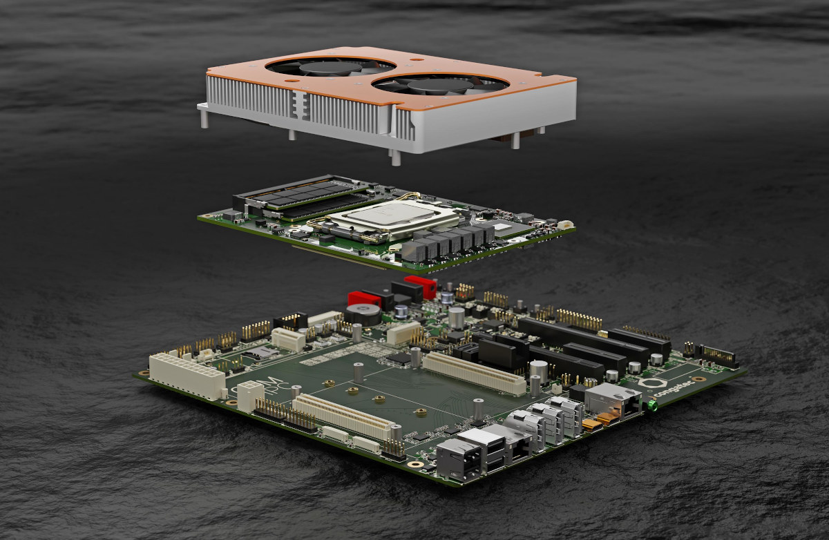 congatec Micro-ATX Carrier Board for COM-HPC Client