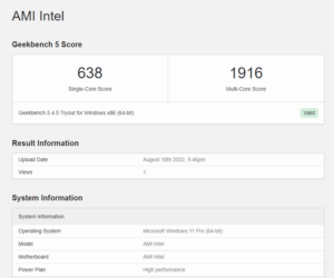 23 windows geekbench 5 cpu