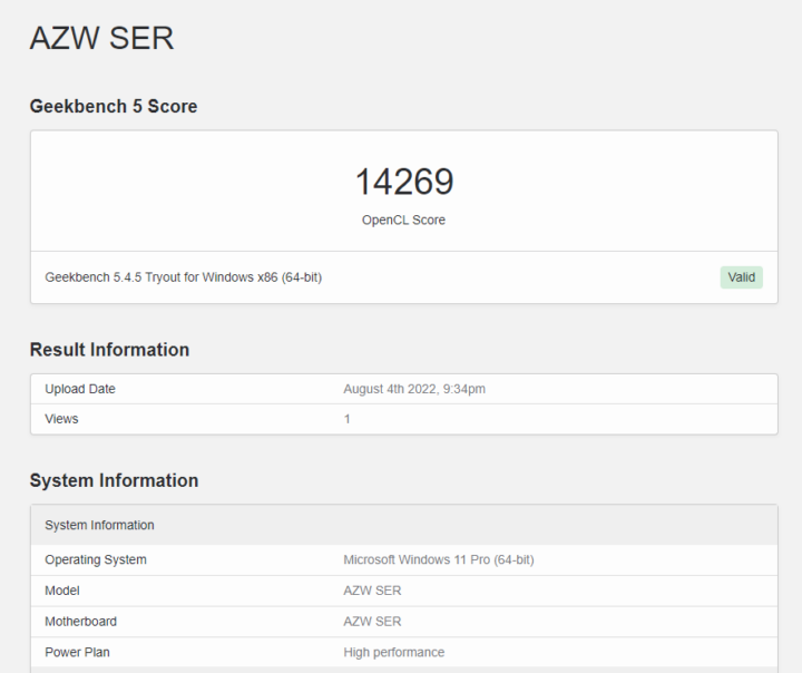 26 windows geekbench 5 gpu opencl