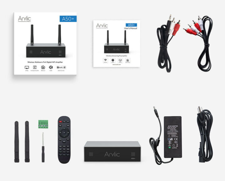 Arylic A50+ wireless amplifier accessories