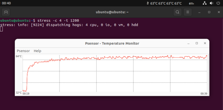 BMAX B3 Plus Ubuntu 22.04 stress test