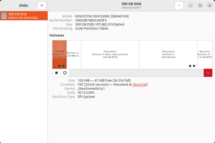 Beelink SER5 ubuntu disk management