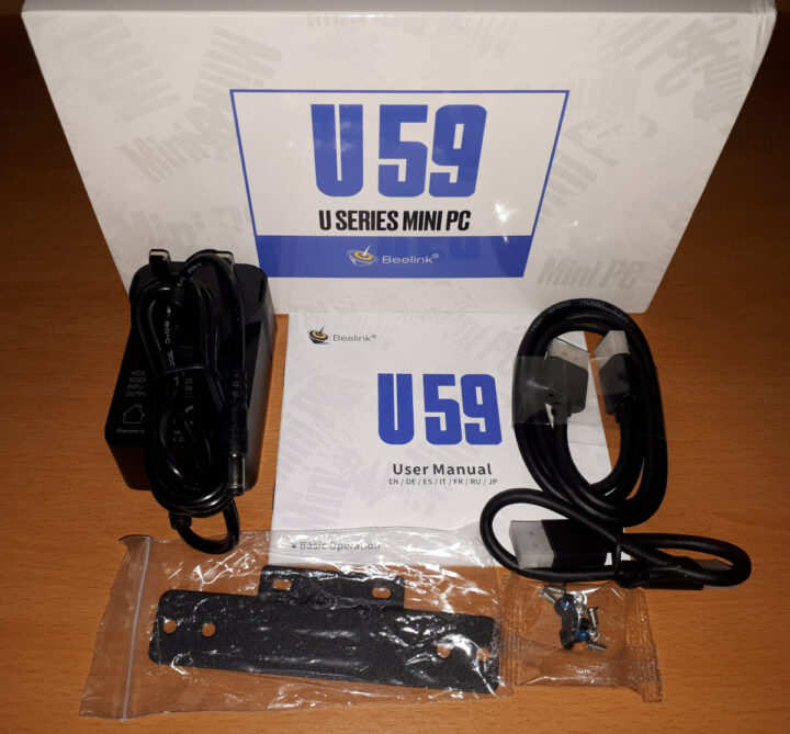 Beelink U59 Pro power supply user manual