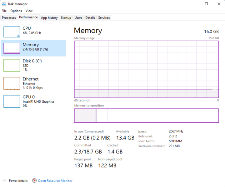 Beelink U59 Pro windows memory speed