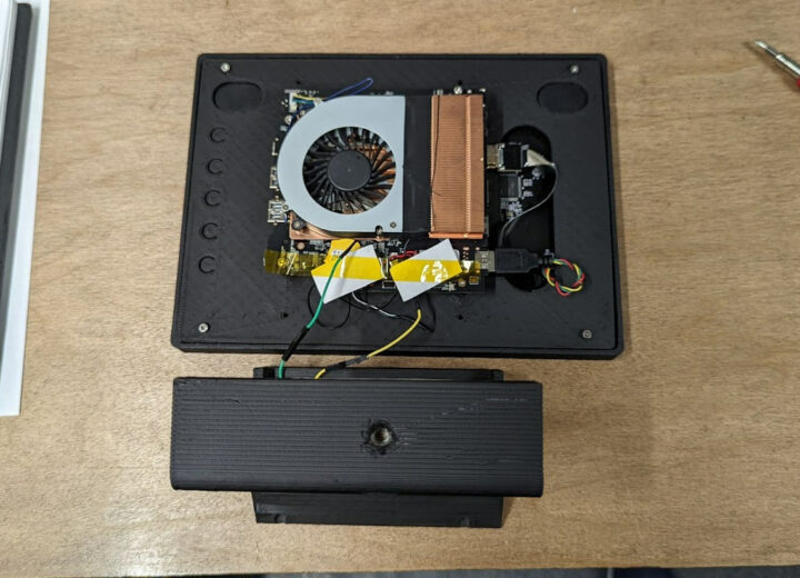 DIY Ryzen 5 all-in-one PC matte black spray paint