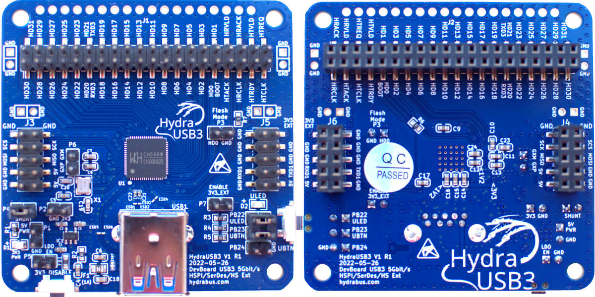 HydraUSB3 board