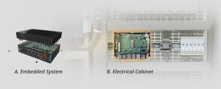 IEI WAFER TGL U mounting embedded PC DIN rail mounting