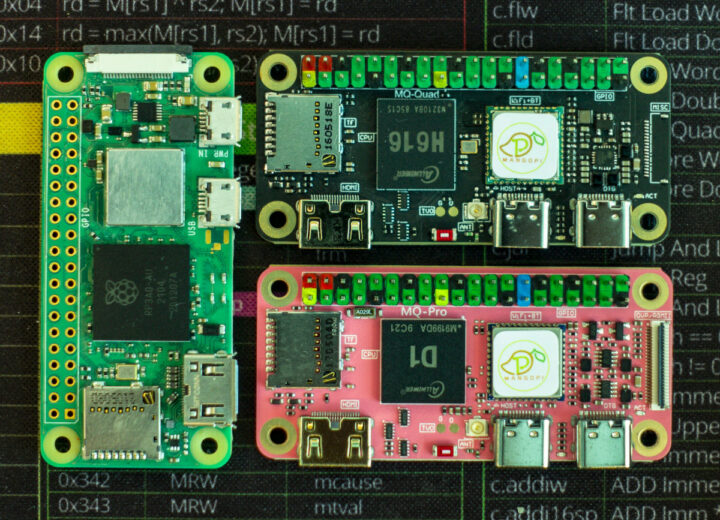 MangoPi MQ Quad, MQ Pro y Raspberry Pi Zero W