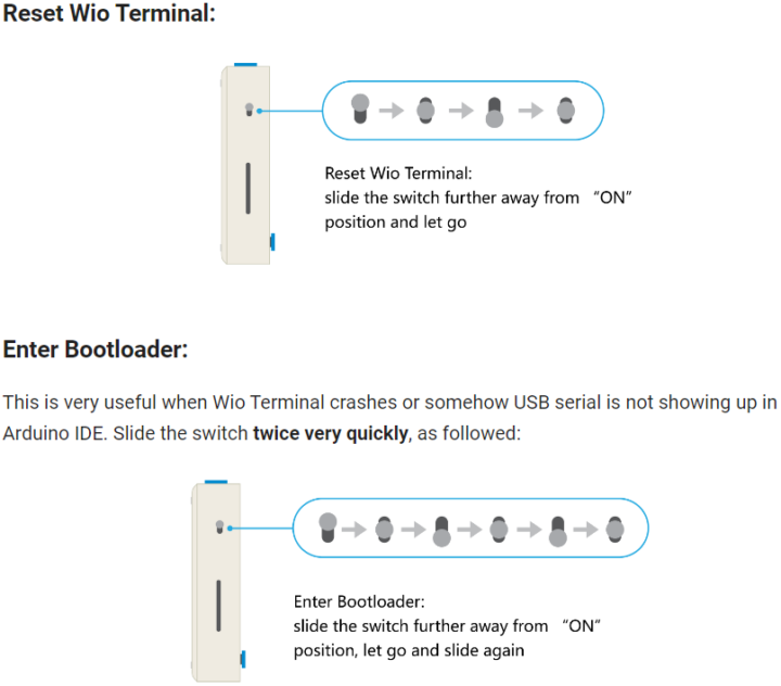 Reset Wio Terminal