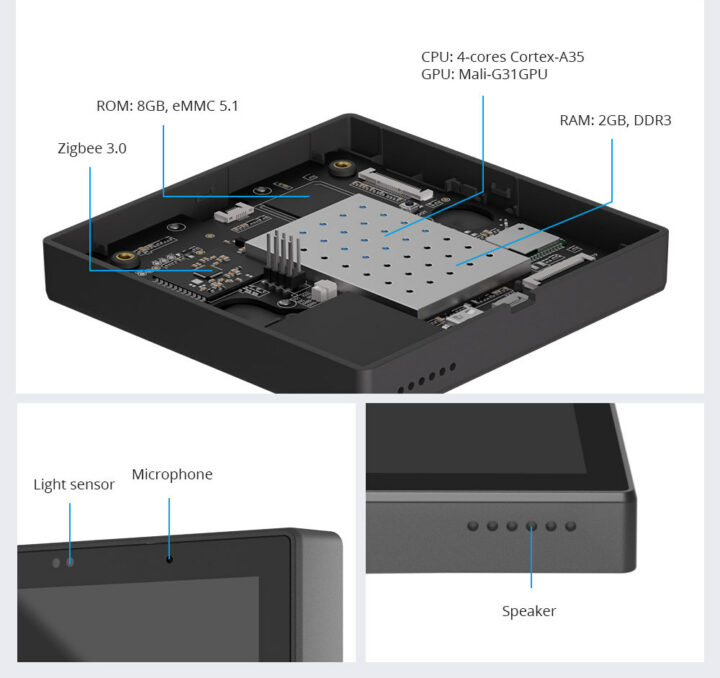 Panel de control de casa inteligente Rockchip PX30