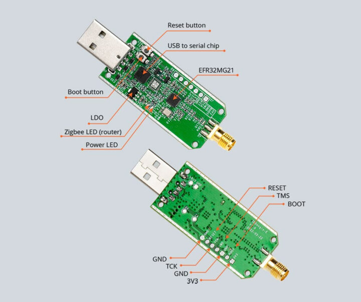 Dongle USB Sonoff con MCU EFR32MG21 Zigbee 3.0