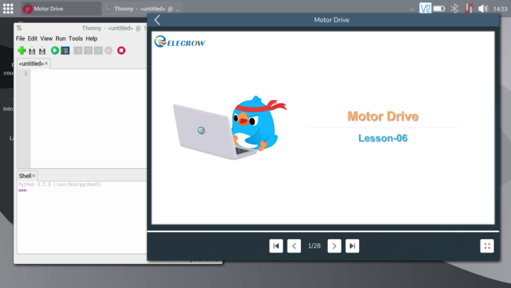 Thonny Motor Drive Python Programming tutorial