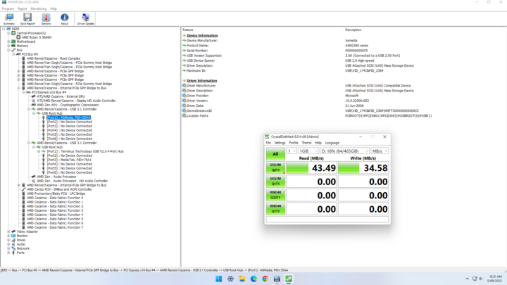 Windows 11 black usb speed