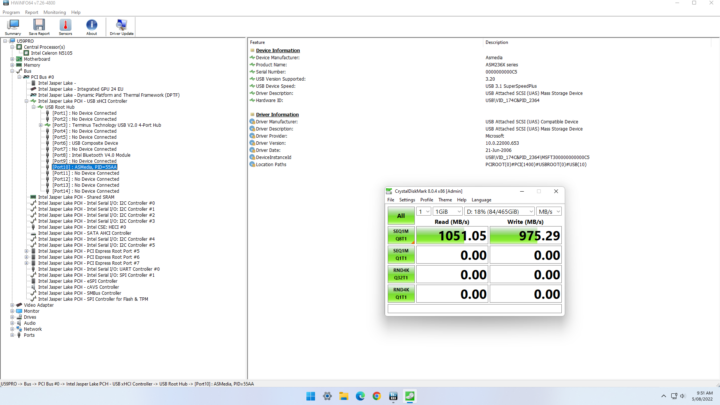 Windows 11 front usb 3.2 speed