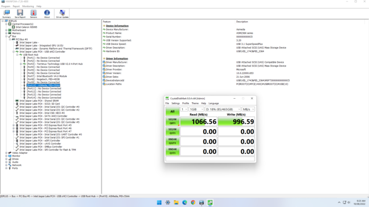 windows 11 middle usb speed