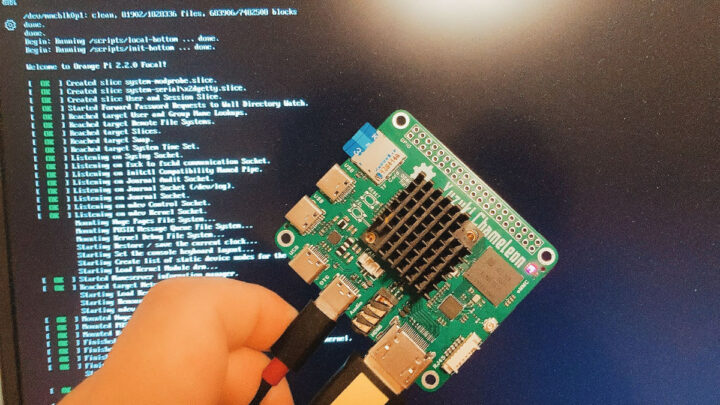 Allwinner H616 open-source hardware SBC running Orange Pi Ubuntu Focal