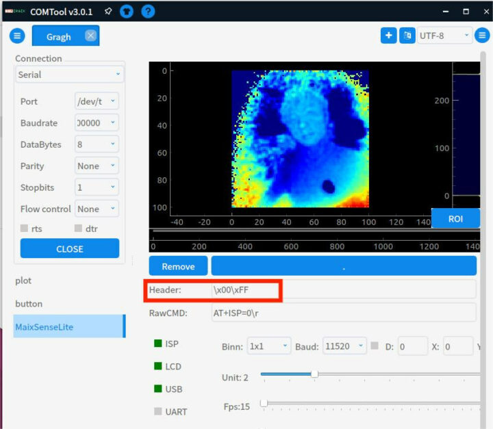 COMTool ToF camera program