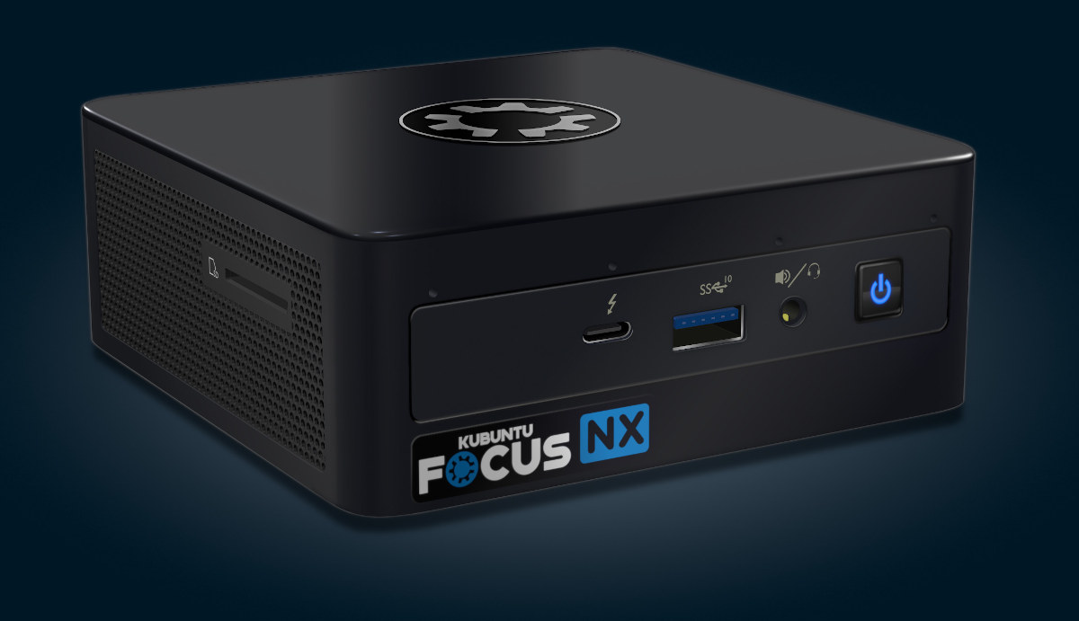 weekend alligevel riffel Kubuntu Focus NX is a Linux mini PC with a Tiger Lake processor, two  Thunderbolt 3 ports - CNX Software