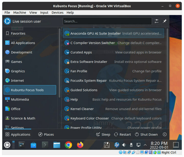 Kubuntu Focus Tools