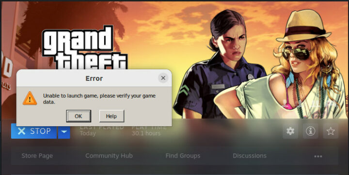 Ubuntu 22.04 GTAV error