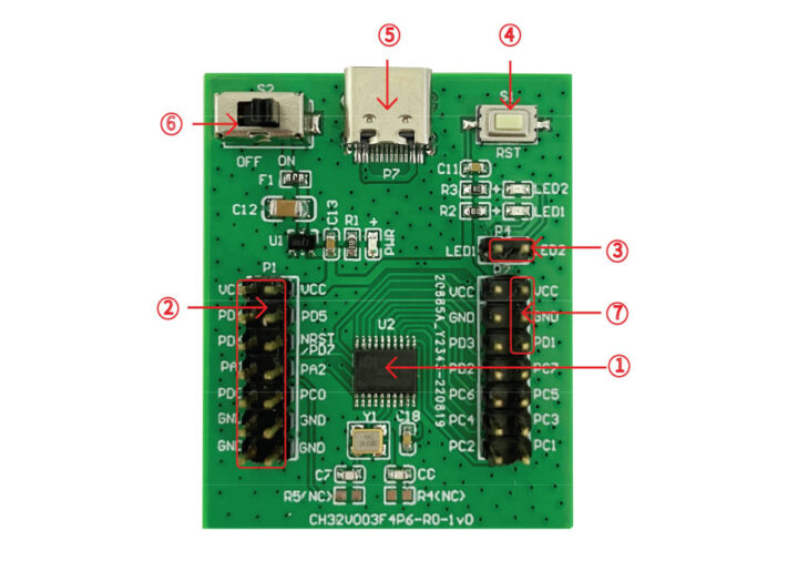 Placa de desarrollo CH32V003