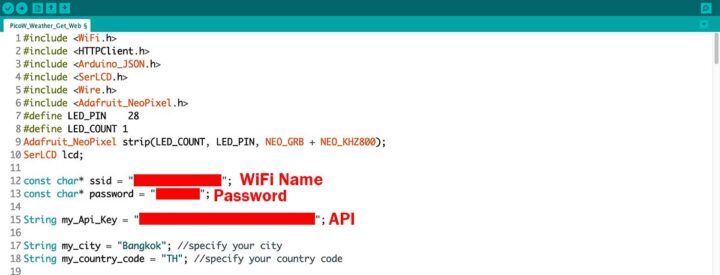 OpenWeather API Arduino