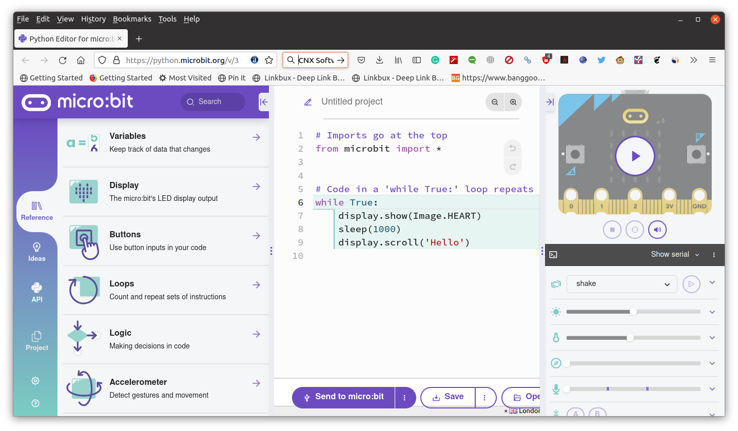 Python Editor micro:bit