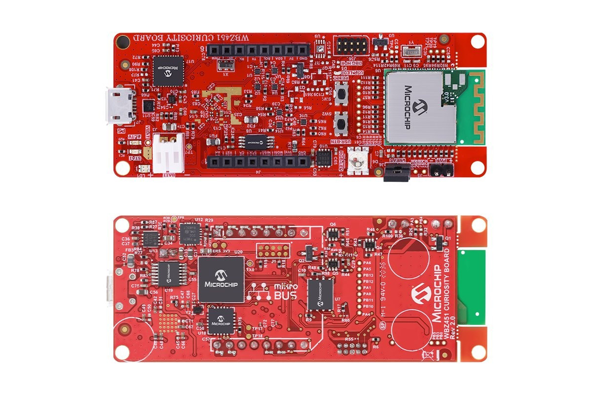 WBZ451 Curiosity Board Bluetooth LE Zigbee 3.0