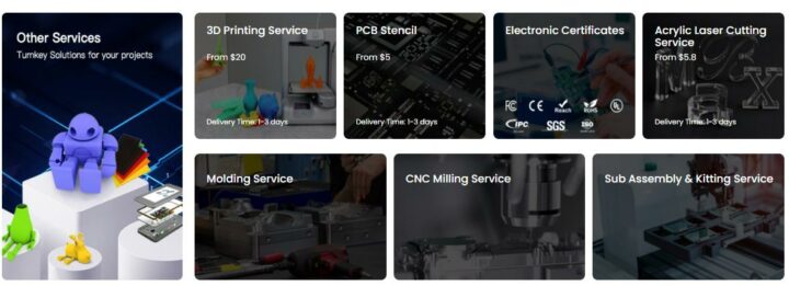 elecrow services & website