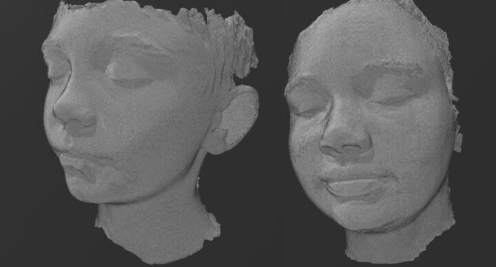 3D scanning faces